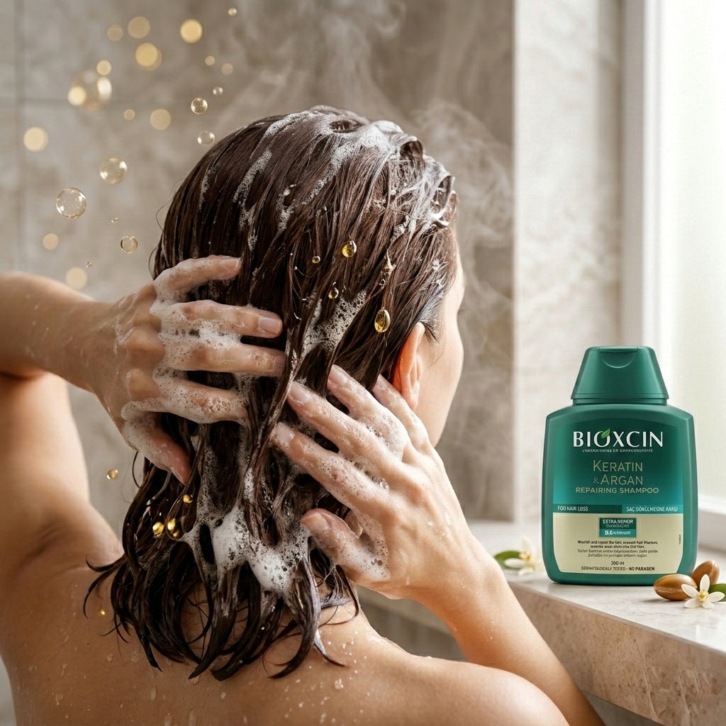 Bioxcin Keratin & Argan Repairing Shampoo - For Hair Loss