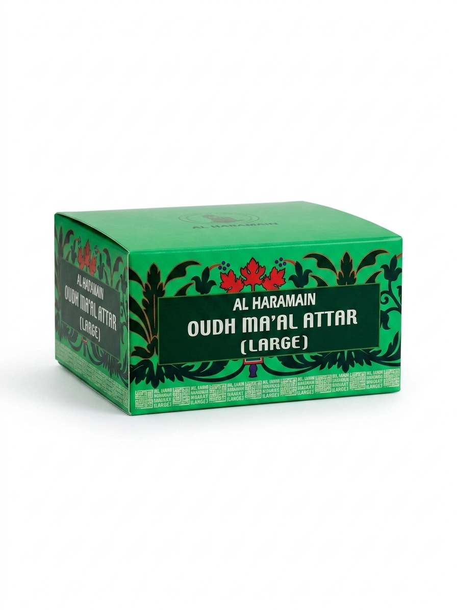 Al Haramain Oudh Ma'al Attar (Large) – Premium Agarwood Incense