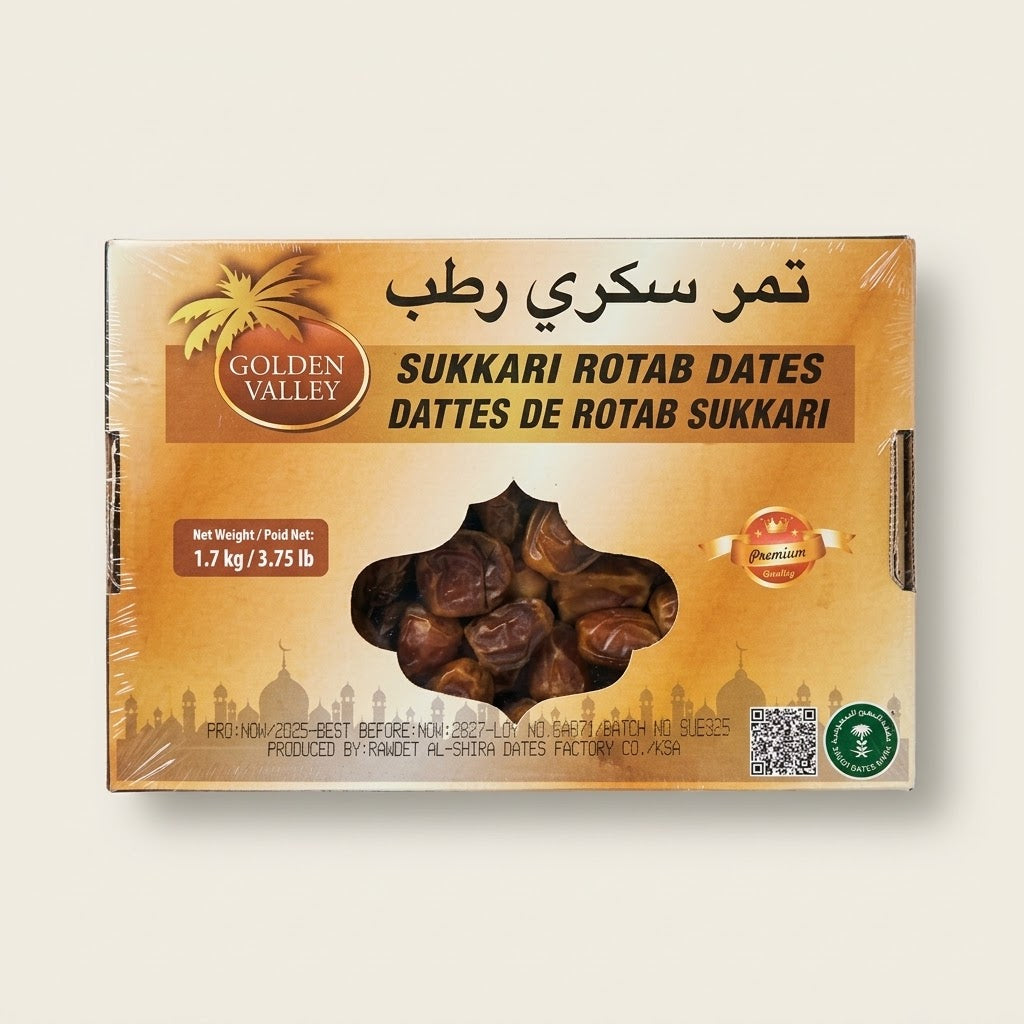 Sukkari Rotab Dates – 1.7 kg (3.75 lbs)