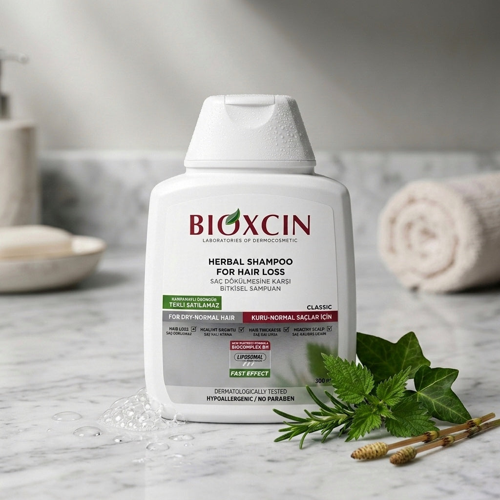 Bioxcin Herbal Shampoo for Hair Loss - 300 ml | For Dry & Normal Hair