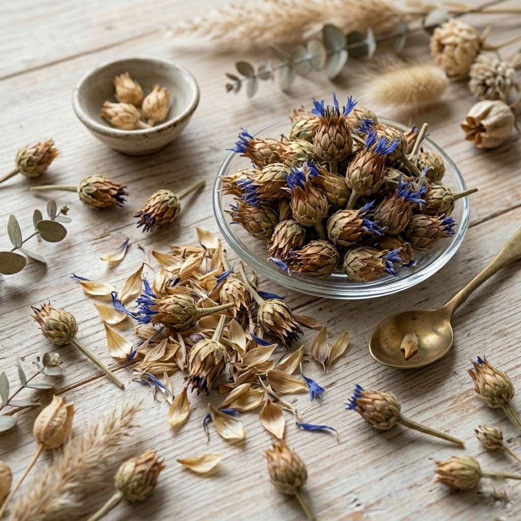 Cornflower whole herb (Centaurea cyanus) Bachelor's button قنطريون عنبري