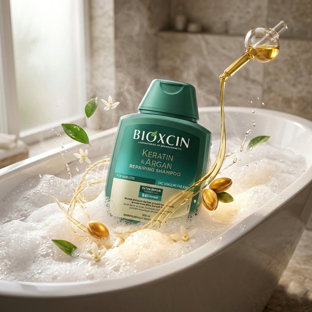 Bioxcin Keratin & Argan Repairing Shampoo - For Hair Loss