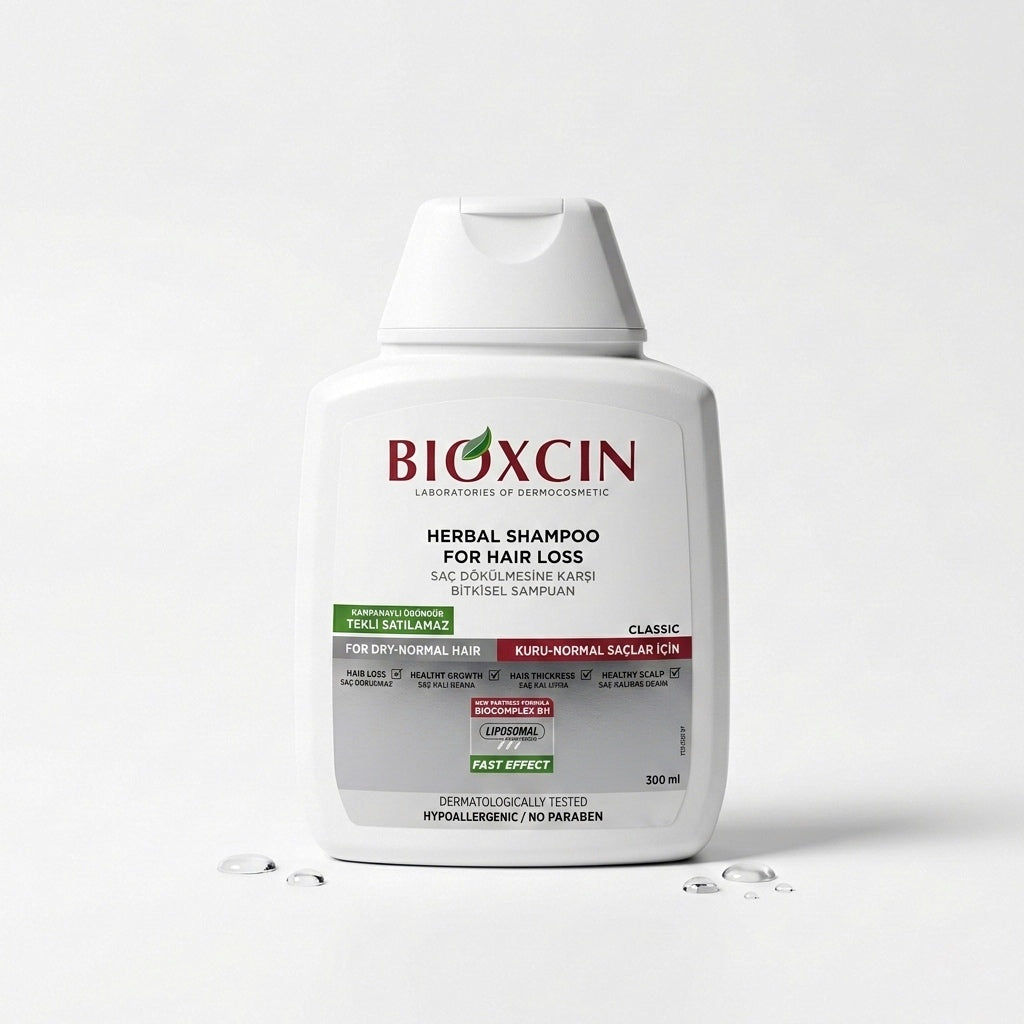 Bioxcin Herbal Shampoo for Hair Loss - 300 ml | For Dry & Normal Hair