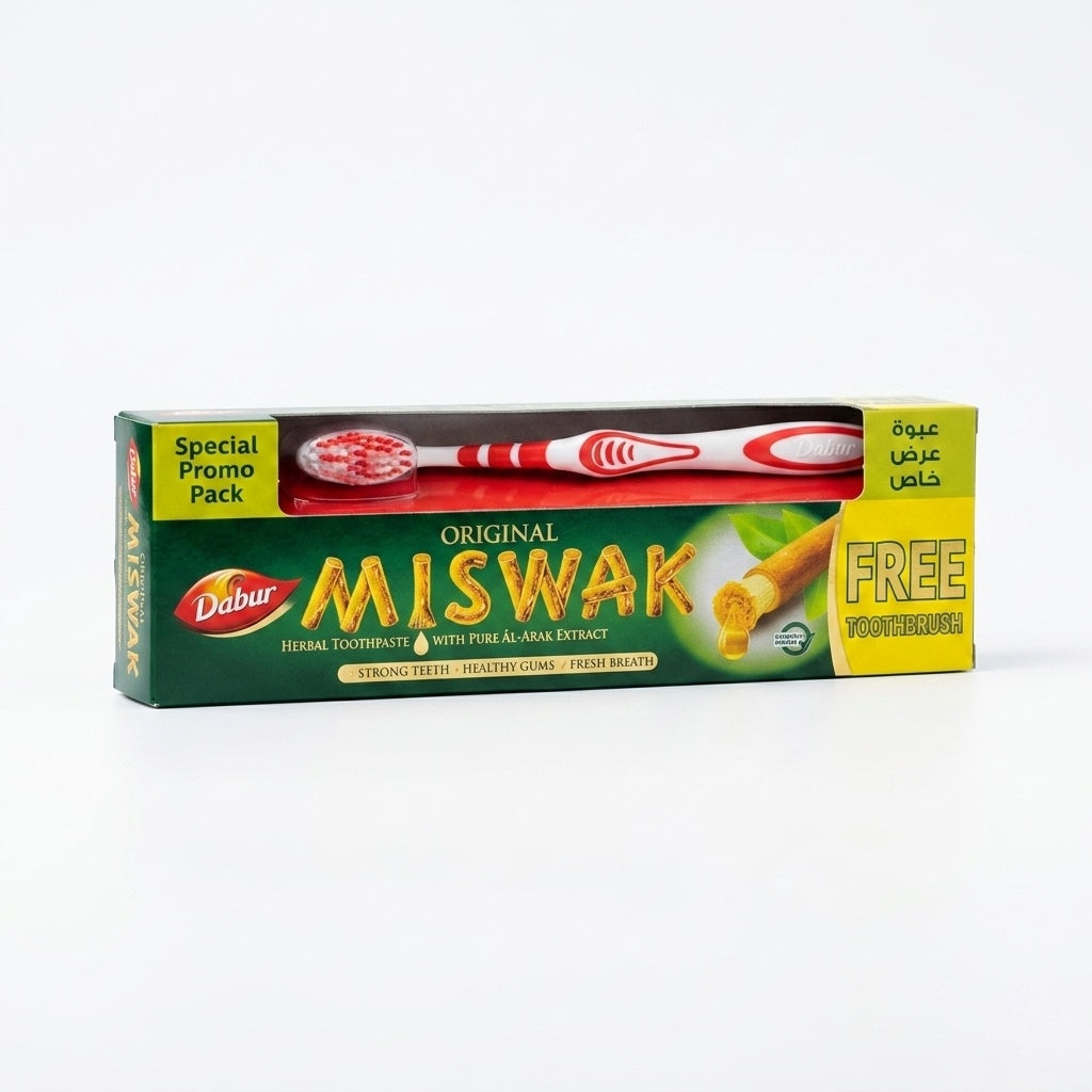 Miswak Original Herbal Toothpaste (Free Toothbrush)