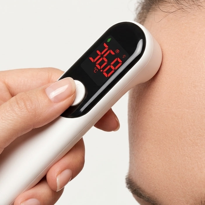 Calsikon CS108 Digital Infrared Forehead Thermometer – Instant Non-Contact Temperature Reader