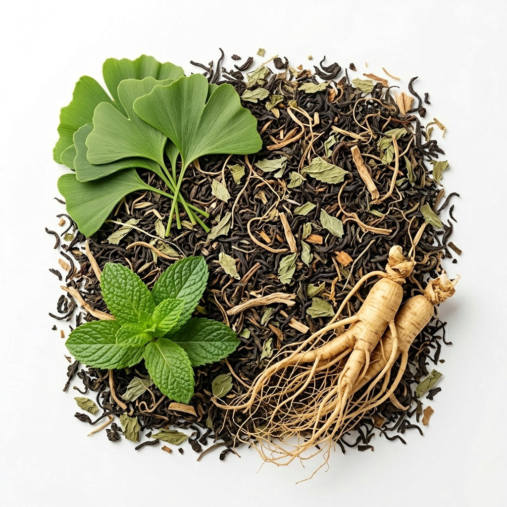 Focus Herbal Tea – Ginkgo, Ginseng & Peppermint Botanical Blend