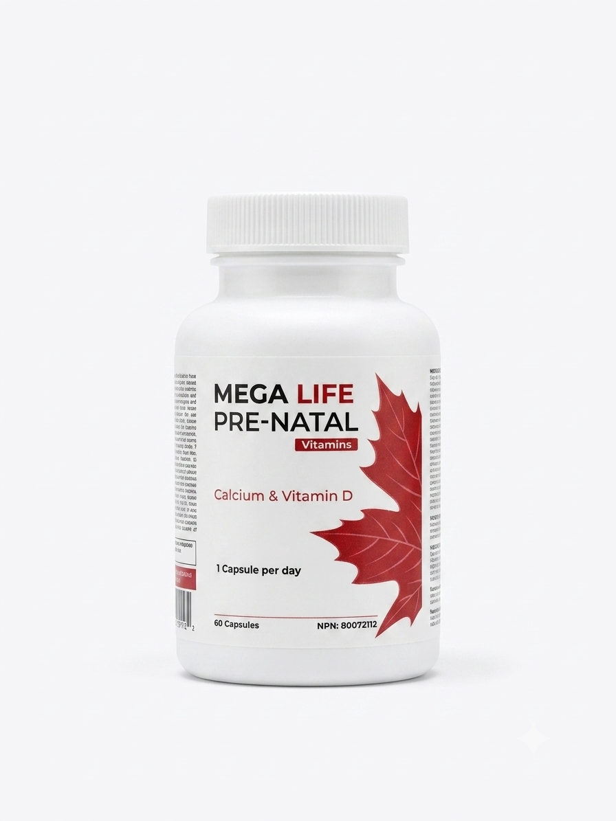 Mega Life Pre-Natal Vitamins (with Calcium & Vitamin D)