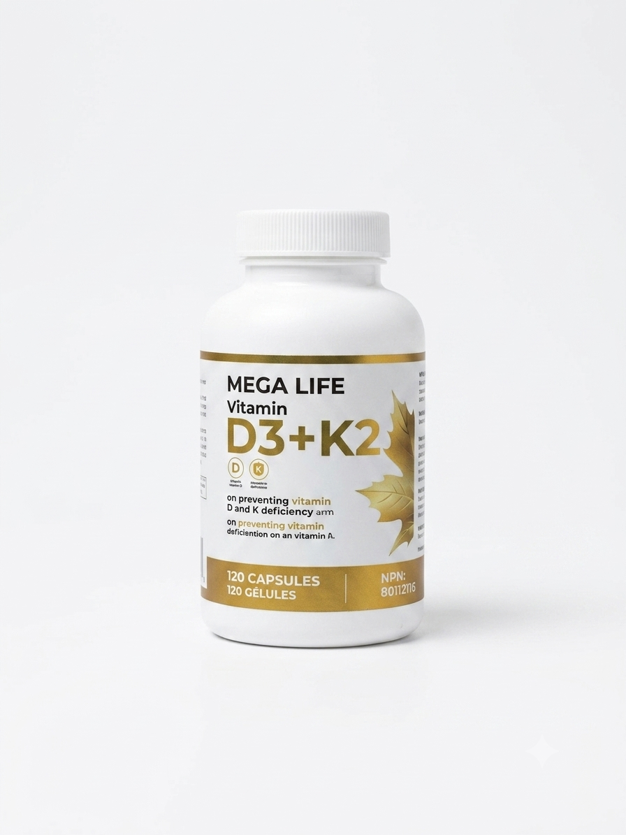 Mega Life Vitamin D3 + K2
