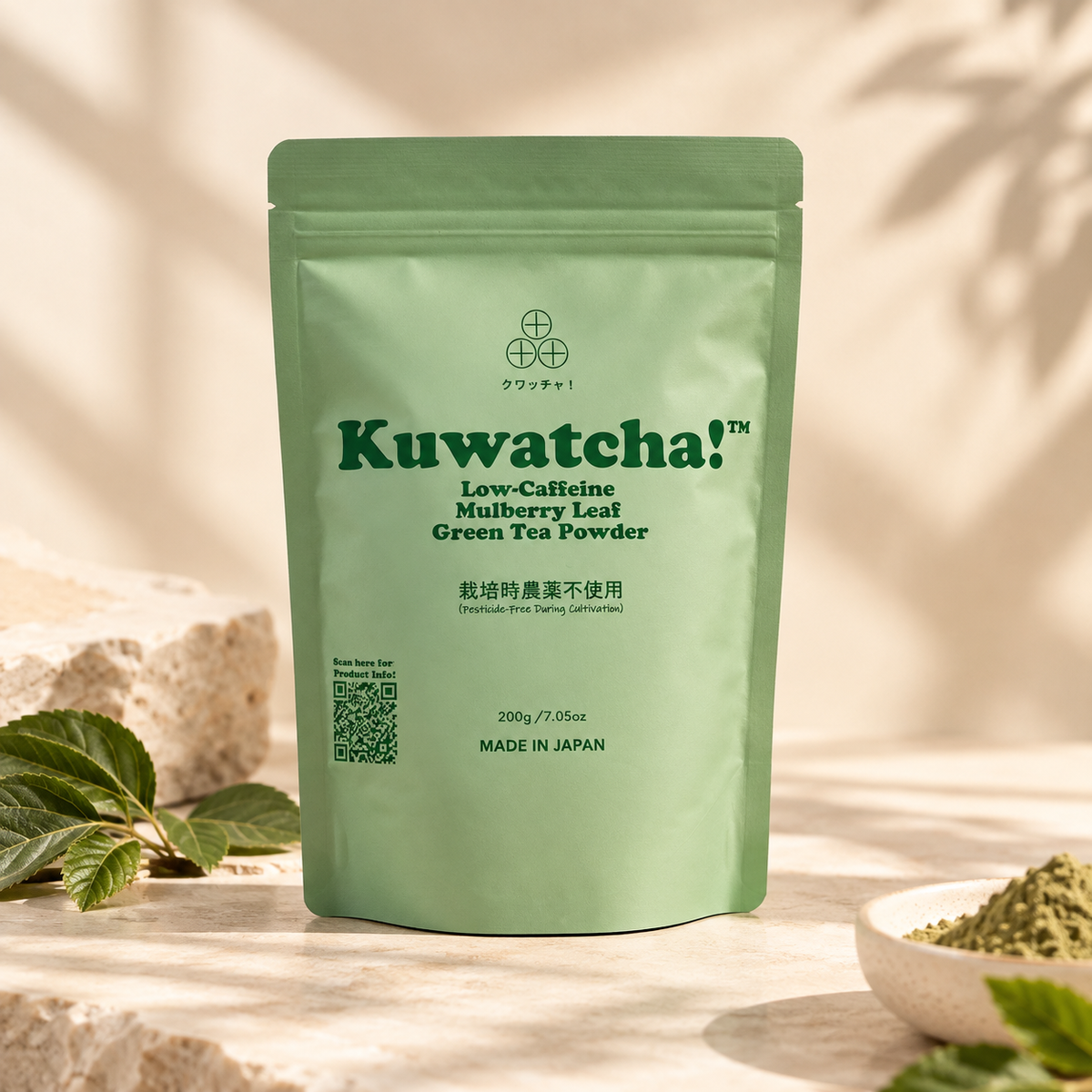 Organic Kuwatcha Japanese Mulberry Leaf matcha (200g)