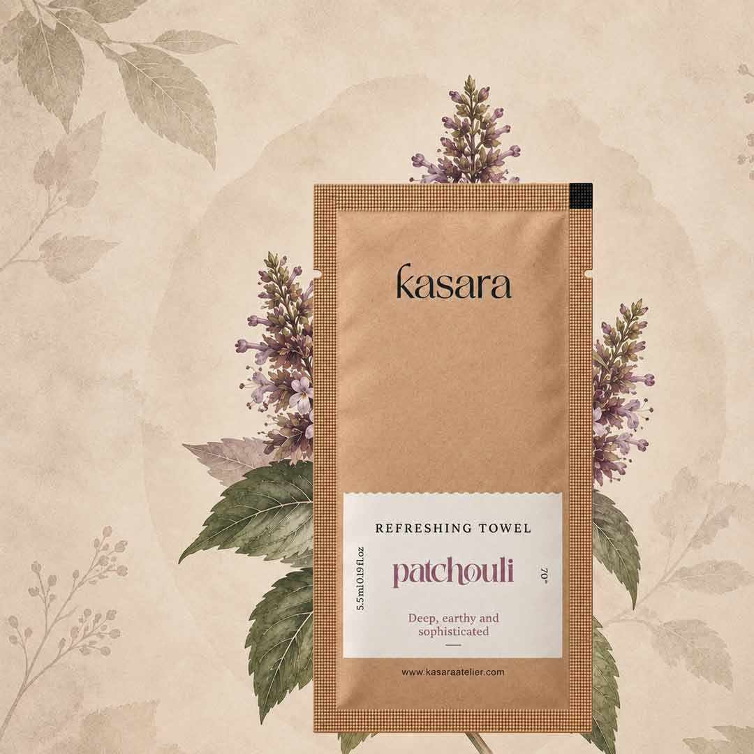 Kasara Refreshing Wipes with Patchouli Scent ( 10pcs )