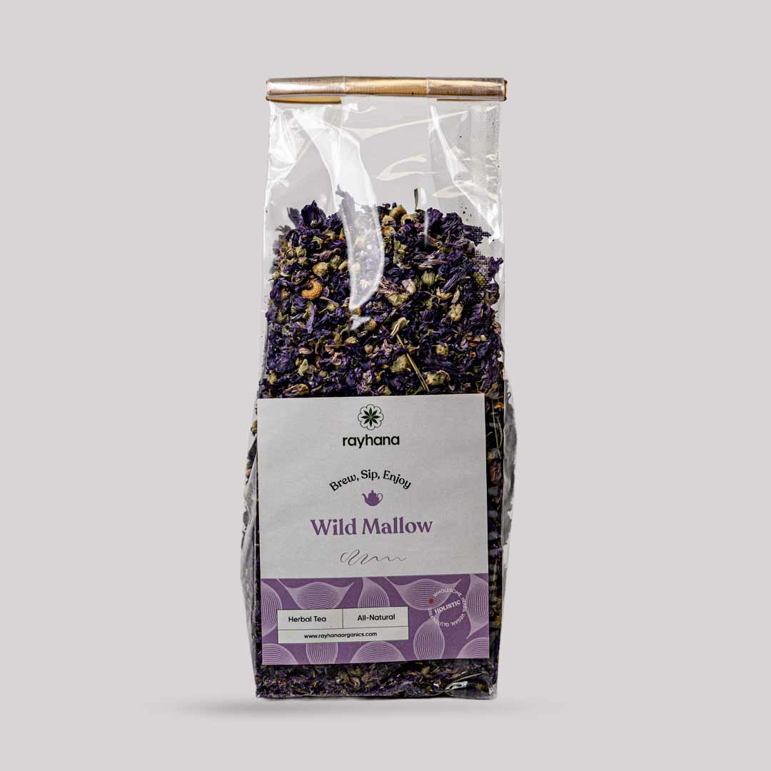 Mallow Tree Intea Wild Mallow Herbal Tea – Whole Purple Mallow Flowers by Rayhana Organi ...